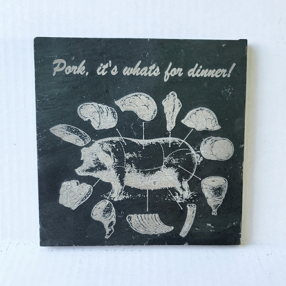 Slate Charcuterie / Cheese board with coasters - Picture 2 of 3